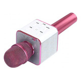 Microfono Karaoke Bluetooth Inalambrico Parlante Usb Gtia Color Rosa