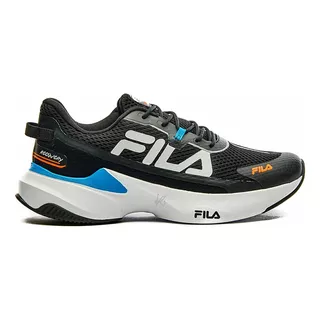 Tênis Fila Recovery Masculino Deportivo Cor Preto/azul/laranja - Tamanho 41