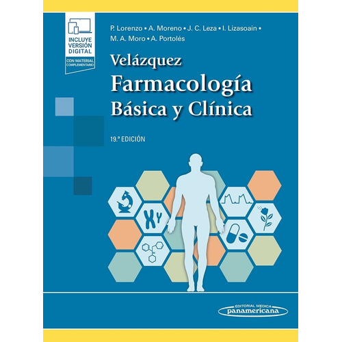 Velázquez Farmacología básica y clínica 19ed. + Ebook, de Lorenzo Fernández. Pedro. Editorial Médica Panamericana, tapa dura, edición 19 en español, 2018