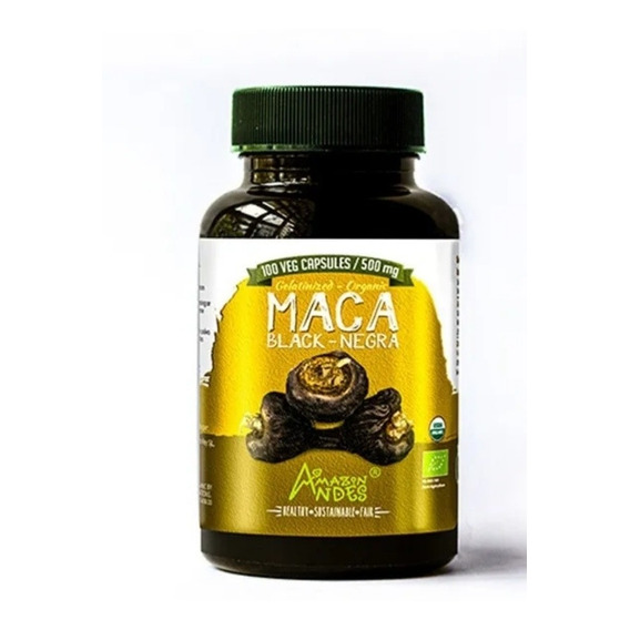 Maca Negra Organica 100  Cápsulas (peruana Original) 