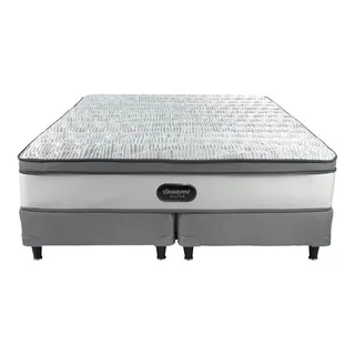 Sommier Europea Simmons Beautyrest Silver King De 200cmx200cm Con Base Dividida