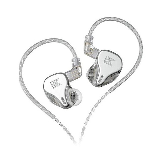 Kz Dq6 Auriculares in-ear Dinámicos De Tres vias Color SILVER SIN MICROFONO