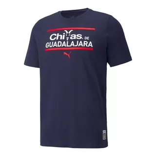 Playera Chivas De Guadalajara Azul Rojo Blanco Ftblcore Puma
