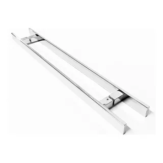 Puxador Inox Barra Chata 45x30 Polido Para Portas De Madeira