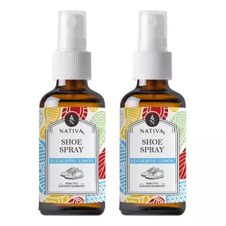 Pack 2 Desodorante Zapatos Y Tenis Natural Aromaterapia