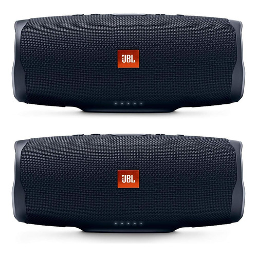 Jbl Charge 4 - Pack De 2 Altavoces Bluetooth Inalámbricos Color Negro 110v