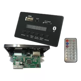 Módulo Mp3 Usb/aux Bluetooth Pantalla Control Remoto 12v Sd
