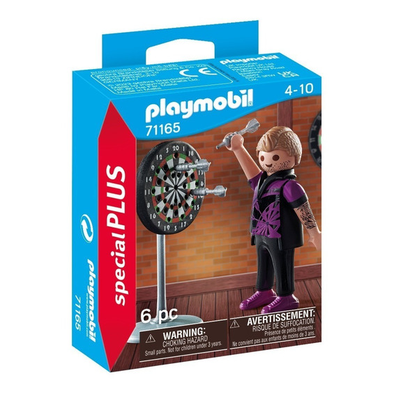 Figura Armable Playmobil Special Plus 71165 Jugador De Dardos 6 Piezas 3+