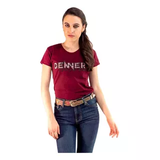 Playera Icy Denver Para Dama Jaspe Vino Tsd004