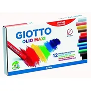 Olio Maxi Pasteles Al Oleo Giotto Caja X 12 Colores
