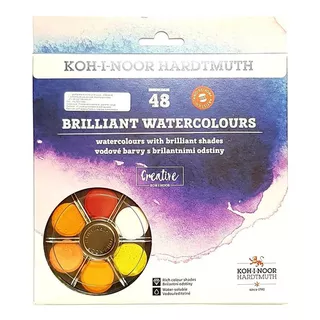 Aquarela Em Pastilha Koh-i-noor Brilhante 48 Cores 174506-48