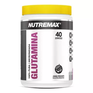 Glutamina 100% Pura Micronizada 200 Gr - Nutremax