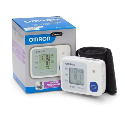 Medidor automático de presión arterial de muñeca Omron 6124