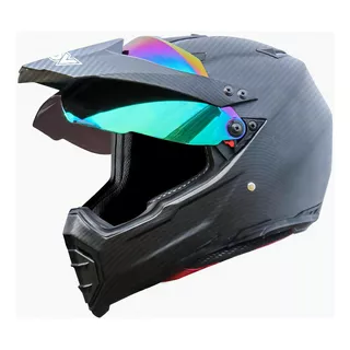 Casco Kov Kx1 Negro Carbon Con Certificado Dot Tamaño Del Casco M