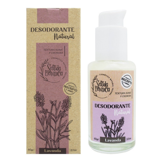 Sentida Botánica Desodorante Natural Lavanda Vegano En Crema