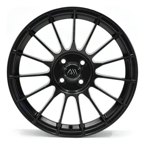 Rines 17 4/100 (4 Rines) Rio Kicks Yaris Civic Mate Spark Color Negro Mate