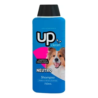 Shampoo Neutro 750ml Up Clean Cães E Gatos Pet Profissional