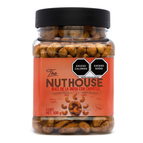 The Nut House - Nuez De La India Chipotle - Vitrolero 500g