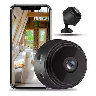 Mini Camara De Seguridad Espia Inalambrica Wifi Inteligente Con Visión Nocturna Hd 1080p Para El Hogar Portatil