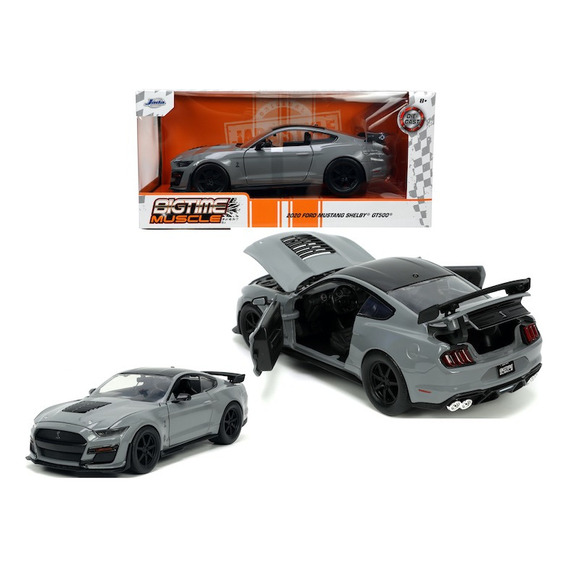 Jada 1:24 2020 Ford Mustang Shelby Gt500 & Btm  Gris