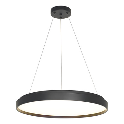 Colgante Led York Negro Control Remoto 45w Diseño Moderno Lk