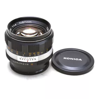 Objetiva Konica Hexanon 57mm F/1.4 -  Seminova