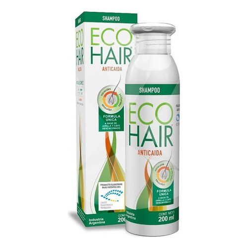 Shampoo Ecohair Anticaída 3 en 1 en botella de 200mL por 1 unidad