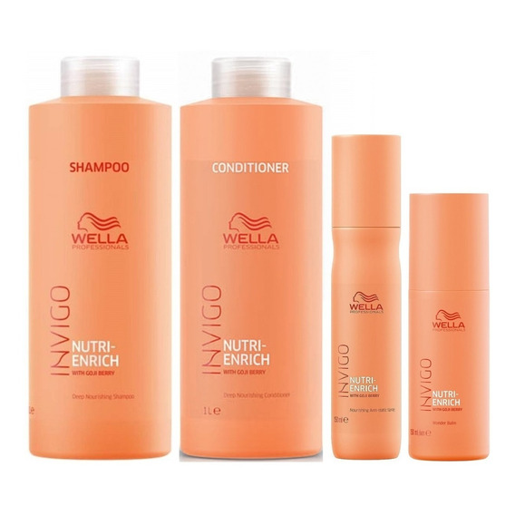 Shampoo Lt Condition Spray Bálsamo Wella Invigo Nutri Enrich