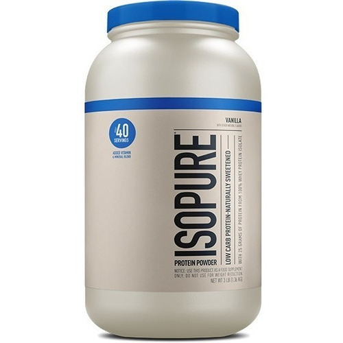 Proteina Isopure Powder Low Carb 3lb 40serv Dlc Il1 Sabor Vainilla