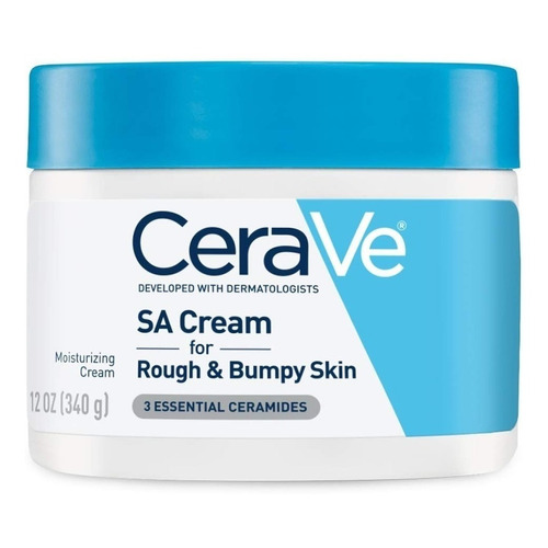  Crema exfoliante,hidratante para cuerpo CeraVe SA Cream for Rough & Bumpy Skin en pote 340g