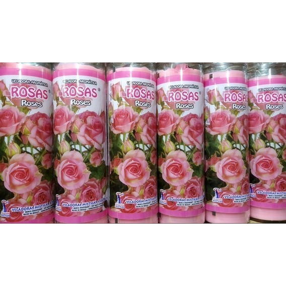 Caja De 12 Piezas Veladora Rosas Con Aroma+ Envio Gratis