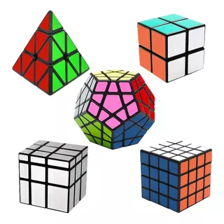 Cubo Rubik Pack Qiyi  X5 Megaminx, 2x2, 4x4, Mirror Pyraminx