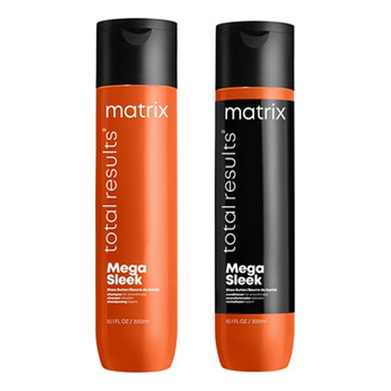 Shampoo + Enjuegue Profesional  Mega Sleek Matrix X 300ml