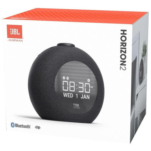 Parlante Radio Reloj Alarma Lampara Jbl Horizon 2 Bluetooth Color Negro 110v