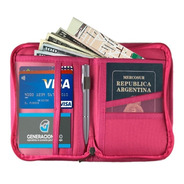 Organizador Viaje Porta Pasaporte Documento Tarjeta Premium