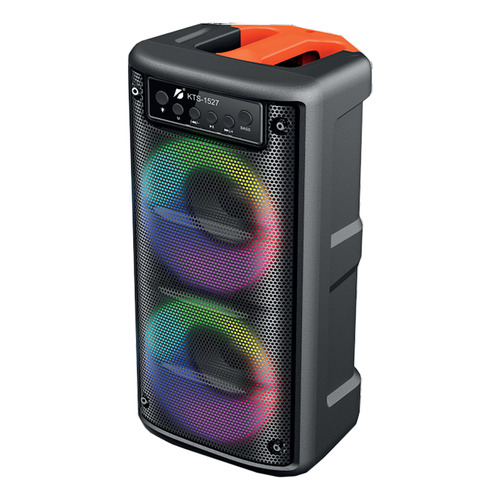 Parlante Portable Mini Columna Bluetooth Luces Led Rgb Usb ® Color Negro