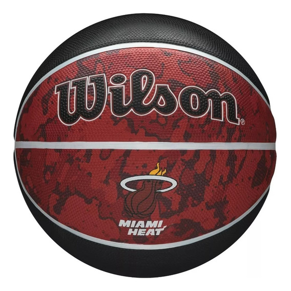 Balón Baloncesto Basketball Wilson Tidye Nba #7 Color Bordó-Miami Heat