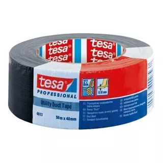 Fita Adesiva Silver Tape Profissional 50mx48mm Preta Tesa Cor Preto