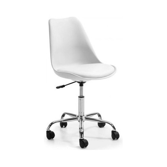 Silla Eames Para Oficina Con Ruedas Altura Ajustable Premium