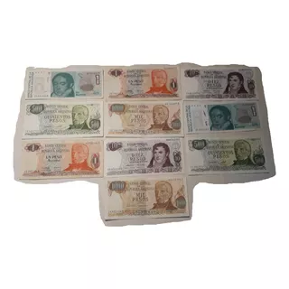  Billetes Antiguos De Argentina Pesos Australes Lote X 10 