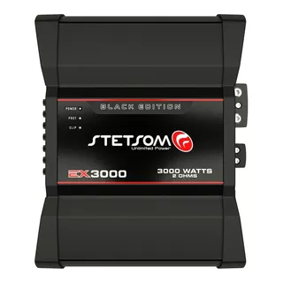 Módulo Amplificador Barra Stetsom Ex3000 2 Ohm Black Edition Cor Preto