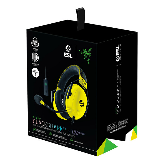 Audifono Gamer Razer Blackshark V2 Esl Ed Thx Yellow