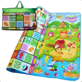 Tapete Tatame Gigante Infantil Térmico Dupla Face 200x180 Gr