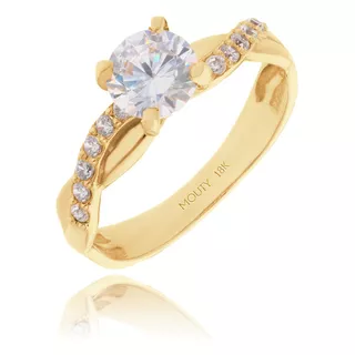 Anillo De Compromiso Charlize En Oro 18 Kilates Amor Mouty