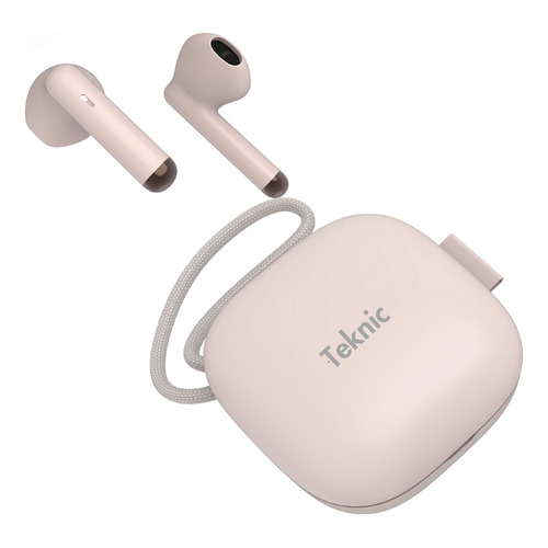 Auriculares Bluetooth Inalambricos Para iPhone Galaxy Teknic Color Rosa