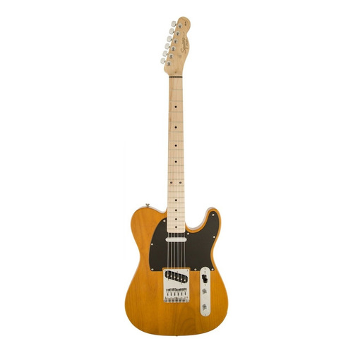 Guitarra eléctrica Squier by Fender Telecaster de álamo butterscotch blonde laca poliuretánica con diapasón de arce