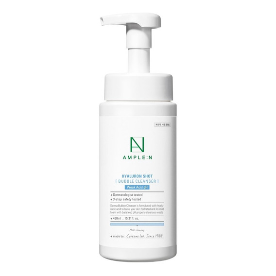 Limpiador Facial Espumoso Amplen Ácido Hialurónico 450ml