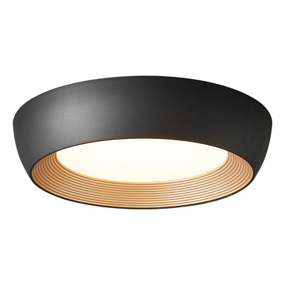 Plafon Led Boquero M Negro 26w 50cm Diseño Modernno