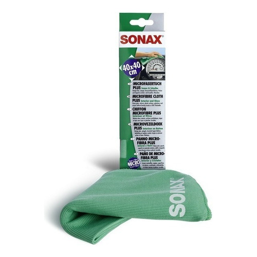 Sonax Paño Microfibra Plus Limpa Vidrios Interior - Allshine Color Verde Agua