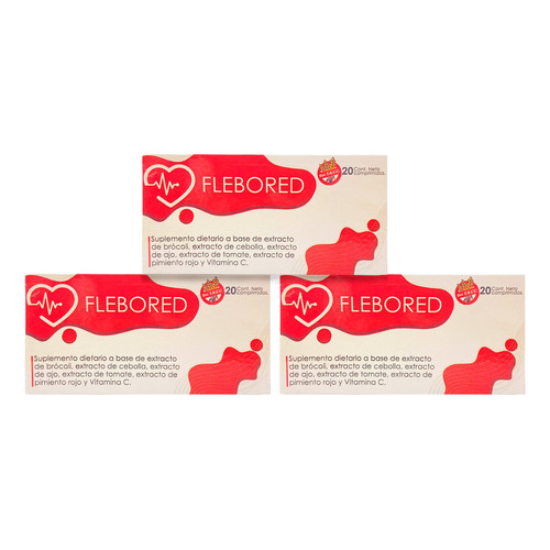 Suplemento en comprimidos Flebored  Flebored vitamina c en caja 20